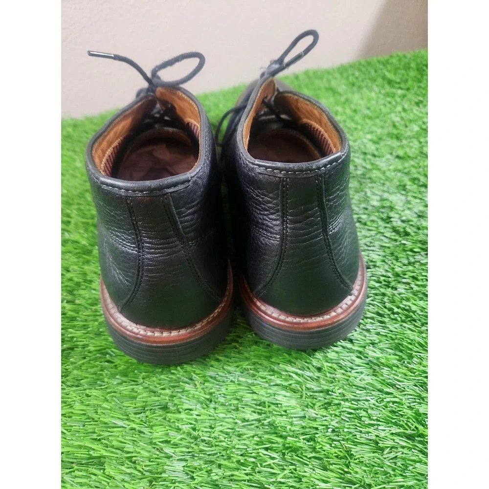 Johnston & Murphy Boots Mens Size 11 Black Leather Chukka Ankle Lace Up Casual